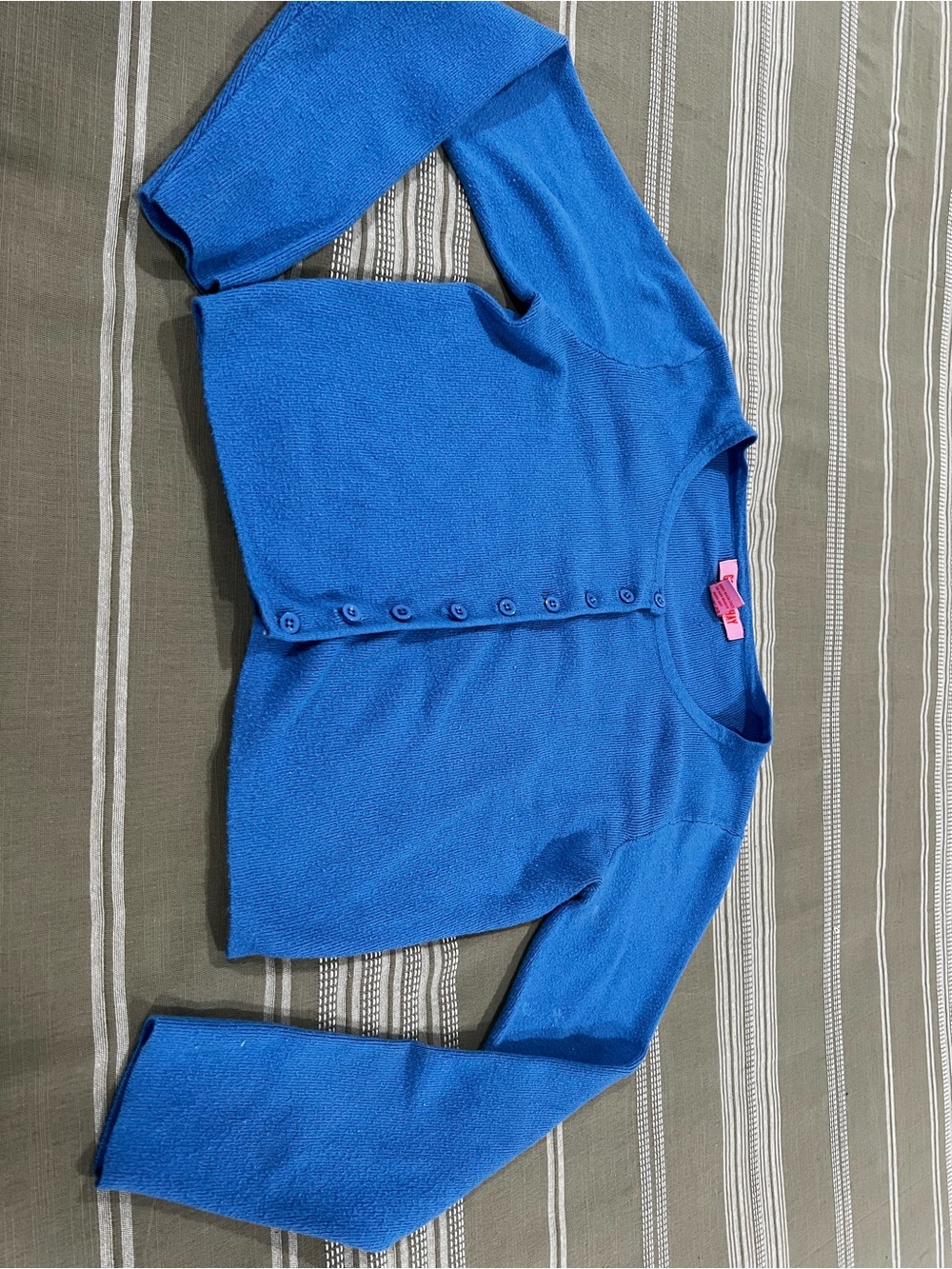 Women’s Classic Crewneck Button-Front Sweater - Blue